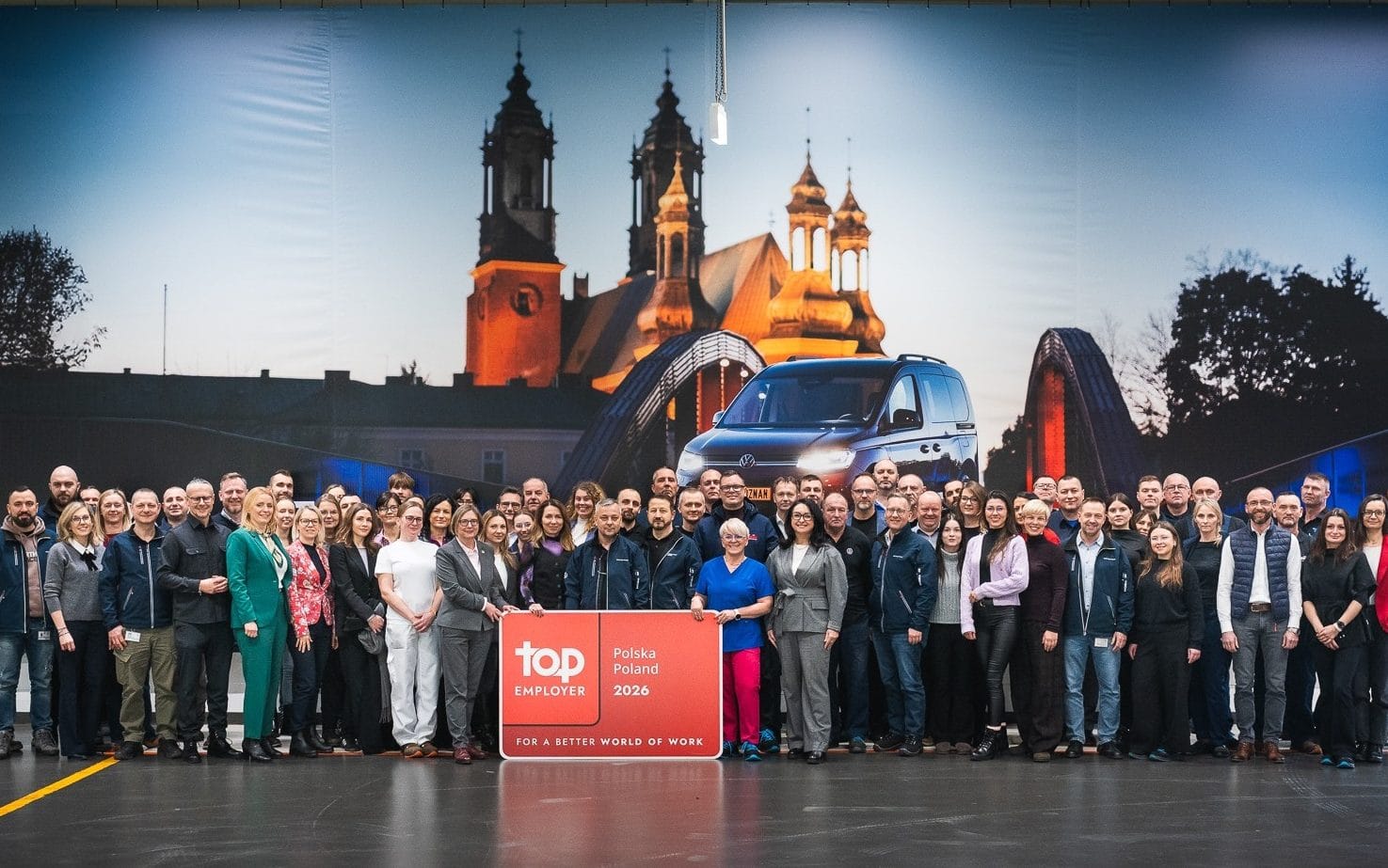 Inwestycje w zdrowie i realna troska o pracowników. Volkswagen Poznań z tytułem Top Employer 2026