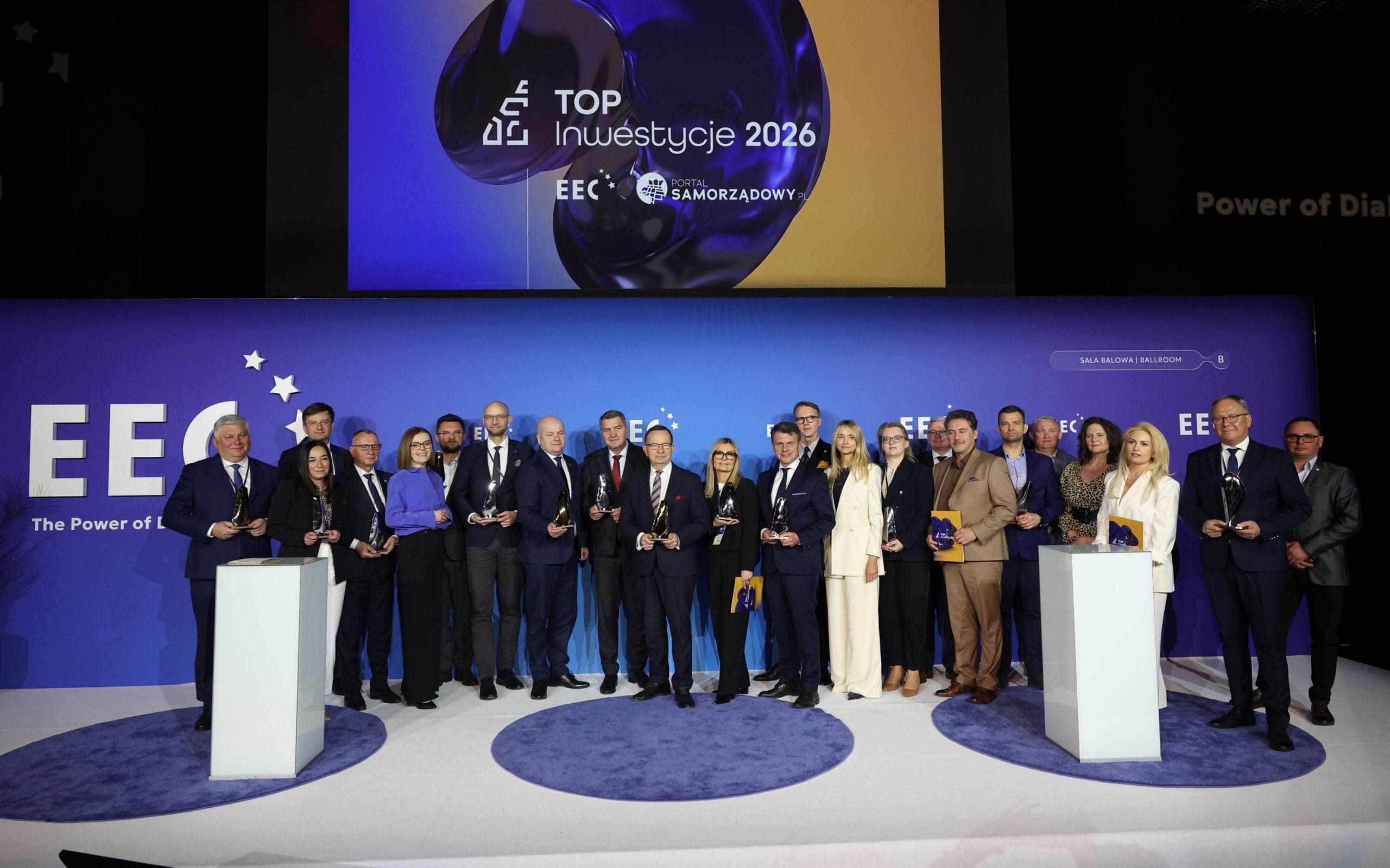 Samorządowe projekty i liderzy rozwoju wyróżnieni podczas jubileuszowej edycji konkursu Top Inwestycje 2026